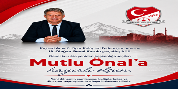 MUTLU ÖNAL'A HAYIRLI OLSUN